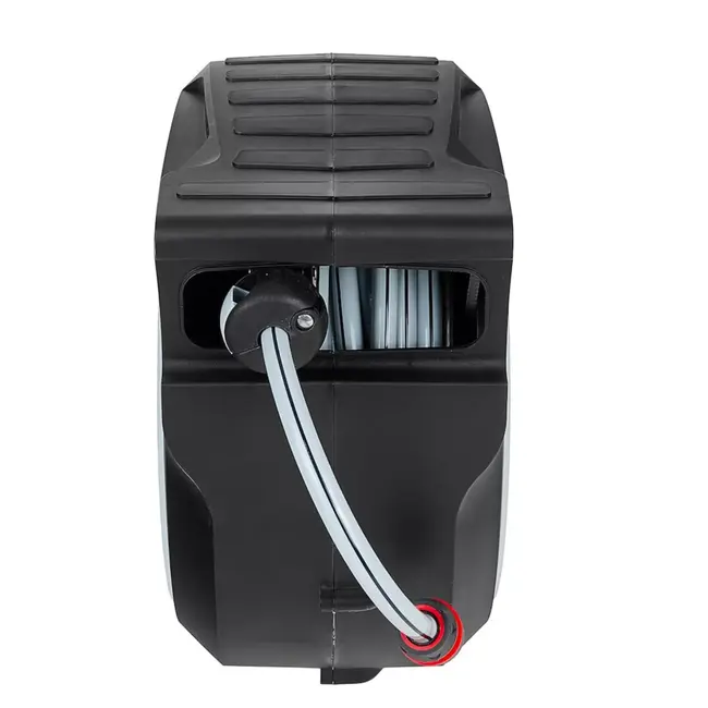 Tvardy Wandhaspel met 25 m tuinslang, automatische oprolfunctie en instelbare tuinspuit voor tuin en terras