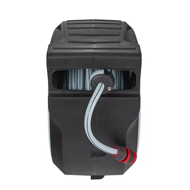 Tvardy Wandhaspel met 35 m tuinslang, automatische oprolfunctie en instelbare tuinspuit voor tuin en terras
