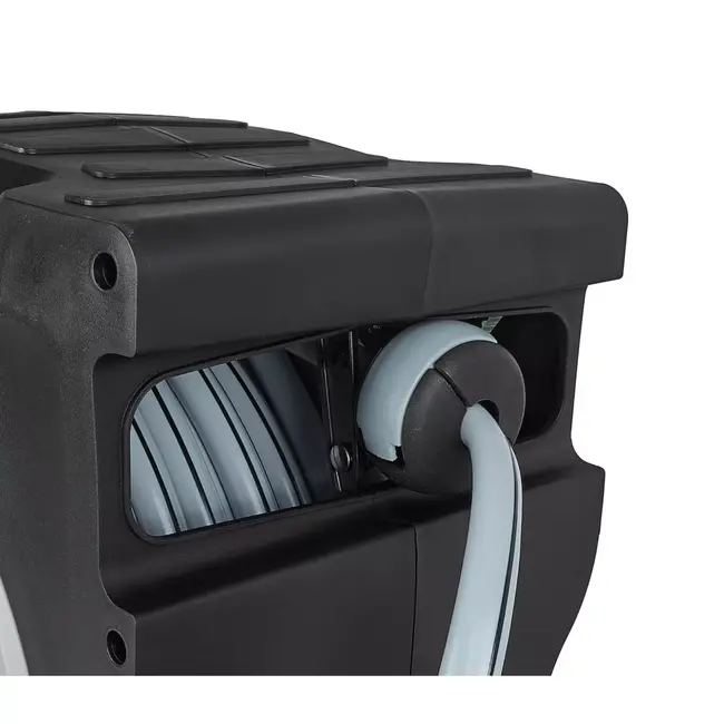 Tvardy Wandhaspel met 35 m tuinslang, automatische oprolfunctie en instelbare tuinspuit voor tuin en terras