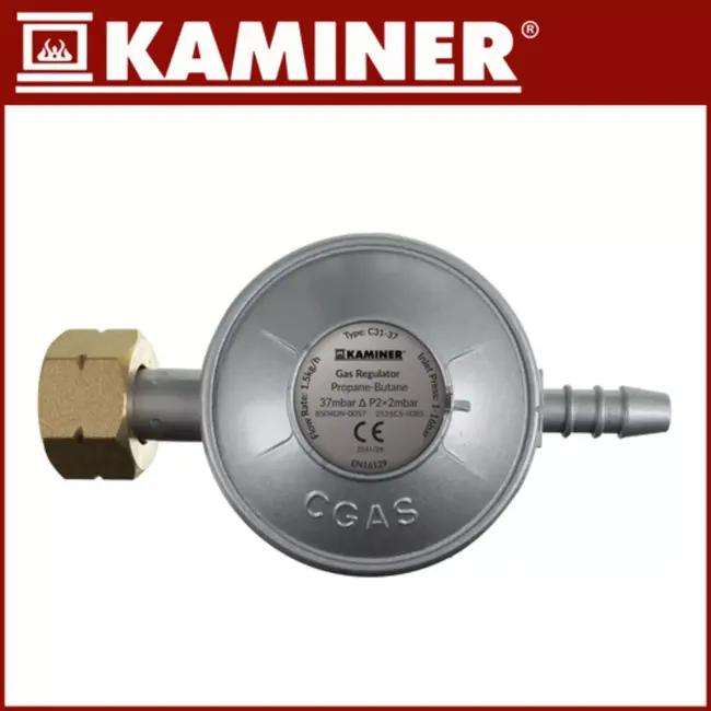 Kaminer Vrijstaande gaskachel op propaan-butaan met 3 standen, wielen en verwarming tot 60 m2