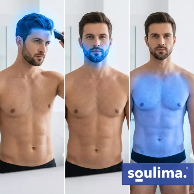 Soulima Multifunctionele tondeuse en baardtrimmer met 8 opzetstukken, 90 minuten gebruiksduur en afspoelbare koppen