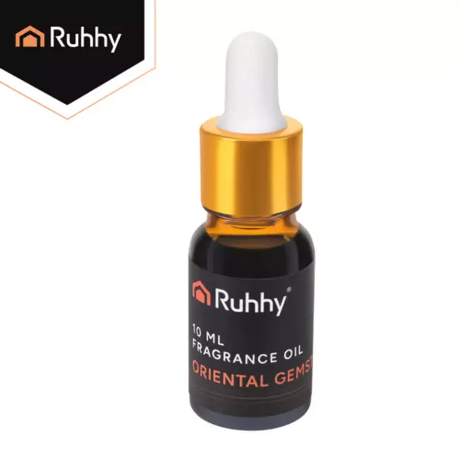 Ruhhy Set van 10 geuroliën van 10 ml met 2 druppelaars in elegante geschenkdoos voor een afwisselende geurbeleving in huis