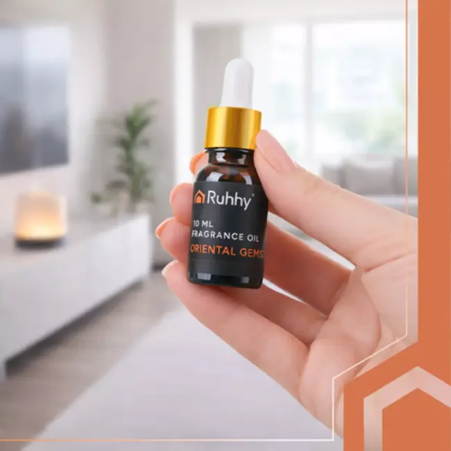 Ruhhy Set van 10 geuroliën van 10 ml met 2 druppelaars in elegante geschenkdoos voor een afwisselende geurbeleving in huis