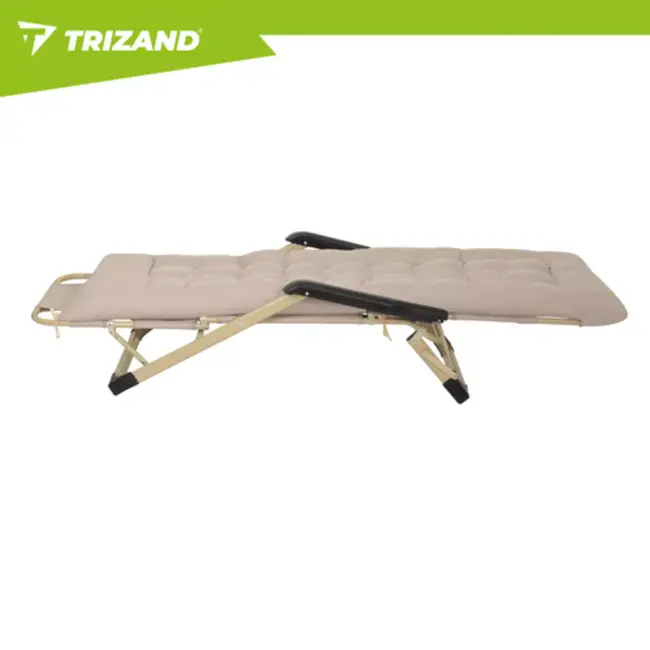 Trizand 3-in-1 tuinligstoel voor terras, tuin of strand met verstelbare rugleuning, beensteun en dik wasbaar kussen