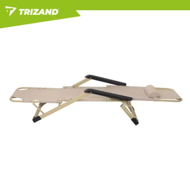 Trizand 3-in-1 tuinligstoel voor terras, tuin of strand met verstelbare rugleuning, beensteun en dik wasbaar kussen