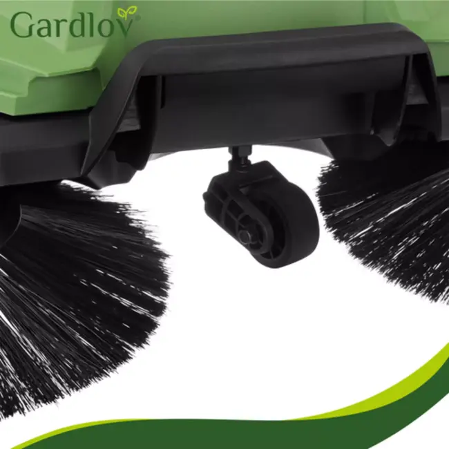 Gardlov Handmatige veegmachine voor terras, oprit en bestrating met 680 mm werkbreedte en capaciteit van 2100 m2 per uur