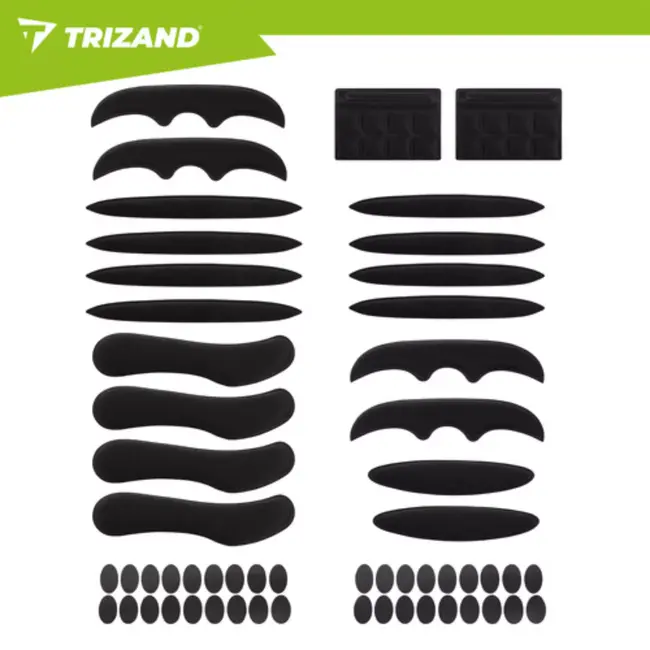 Trizand Universele helm inzetstukken van EVA schuim voor fietshelm, motorhelm en andere harde helmen met klittenbandvoering