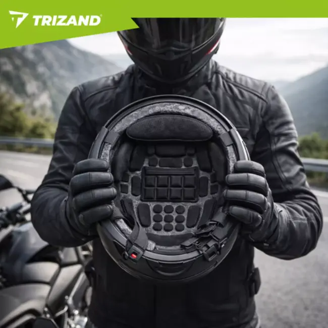Trizand Universele helm inzetstukken van EVA schuim voor fietshelm, motorhelm en andere harde helmen met klittenbandvoering