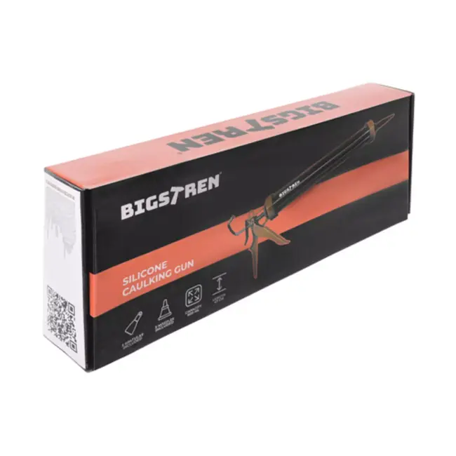 Bigstren Metalen siliconenpistool 600 ml met 5 nozzles en 5 voegspatels voor strak kitwerk