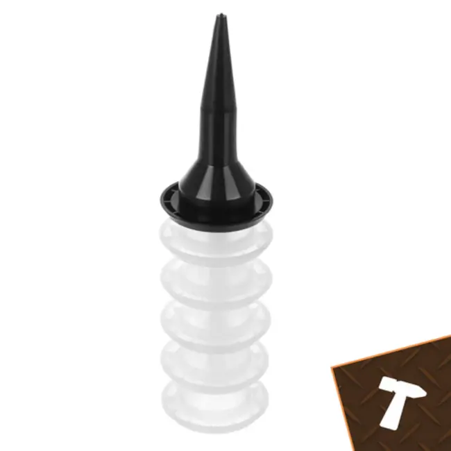 Bigstren Metalen siliconenpistool 600 ml met 5 nozzles en 5 voegspatels voor strak kitwerk