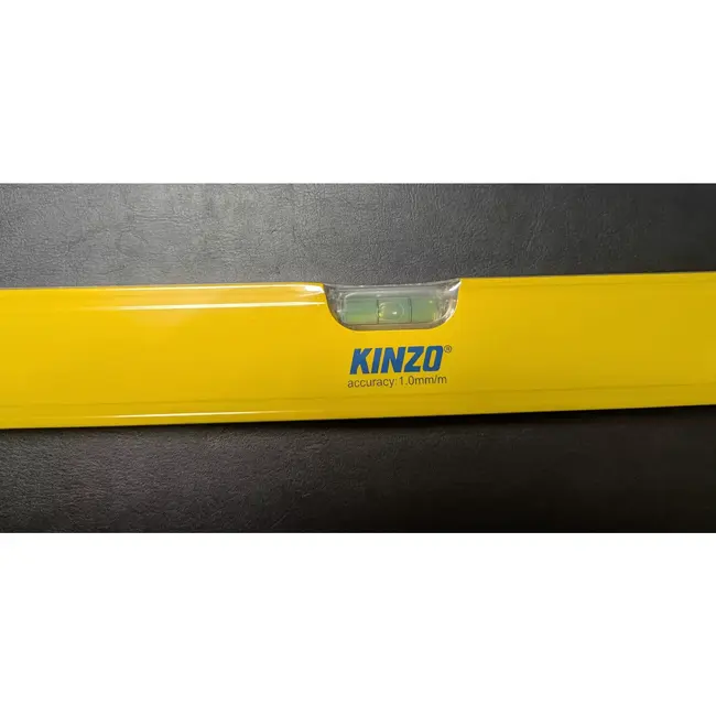 Kinzo Waterpas 100 cm geel met 2 libellen