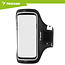 Trizand Zwarte hardloop armband 47,5 x 19 cm met telefoonhoes, touchscreen venster en vakjes voor sleutel, pasje en geld