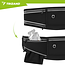 Trizand Zwarte hardloop heuptas 51 x 21 x 11 cm met verstelbare band, 3 ritsvakken en reflecterende details