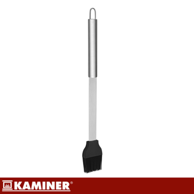 Kaminer 9-delige barbecue gereedschap set met koffer, zwart, roestvrij staal en siliconen