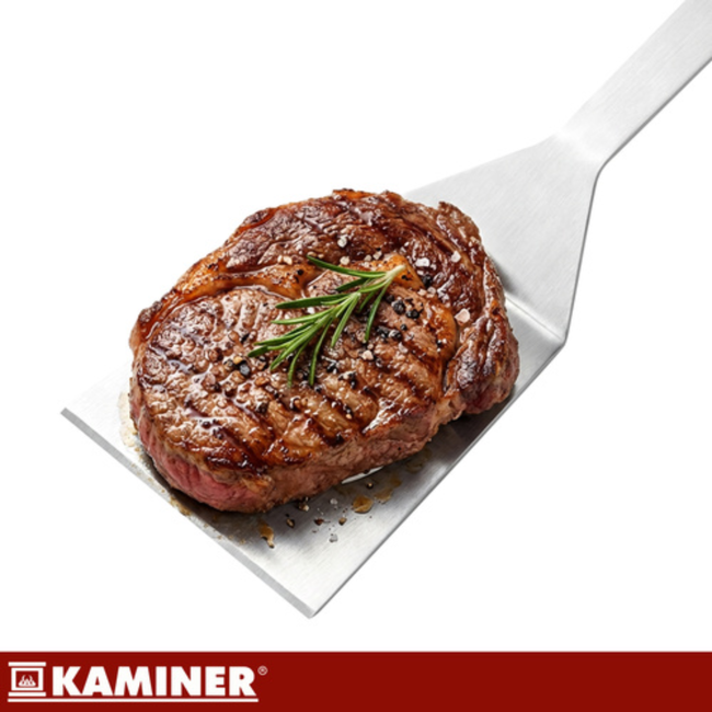 Kaminer 6-delige grillgereedschap set met koffer, zwart, roestvrij staal en siliconen