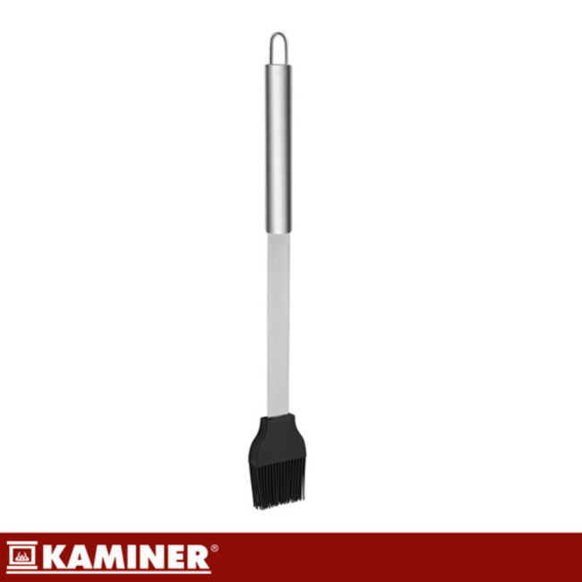 Kaminer 6-delige grillgereedschap set met koffer, zwart, roestvrij staal en siliconen