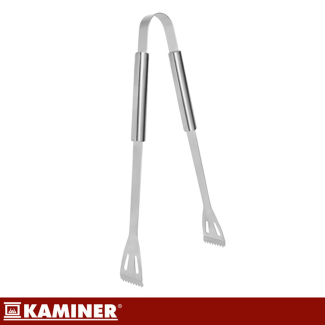 Kaminer 6-delige grillgereedschap set met koffer, zwart, roestvrij staal en siliconen