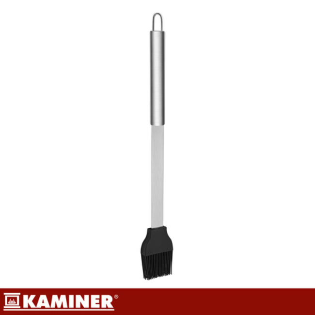 Kaminer 5-delige grillgereedschap set met koffer, zwart, roestvrij staal en siliconen