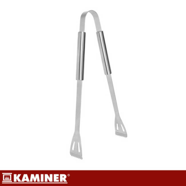 Kaminer 5-delige grillgereedschap set met koffer, zwart, roestvrij staal en siliconen