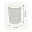 Benson Opvouwbare witte wasmand 79 liter met Ø 45 cm en 60 cm hoogte, compact op te bergen voor thuis en vakantie
