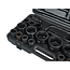 Keltin 26-delige 6-kant slagdoppenset met koffer voor zwaar werk 3/4 inch en 1 inch 17-65 mm