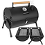 Kaminer Draagbare barbecue met deksel, 2 roosters en thermometer 36,5 x 28 x 41,5 cm