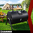 Kaminer Draagbare barbecue met deksel, 2 roosters en thermometer 36,5 x 28 x 41,5 cm