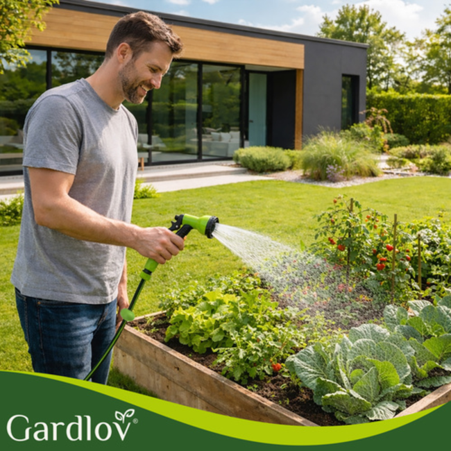 Gardlov Automatische wandslanghaspel met 30 m slang en 7 standen sproeipistool
