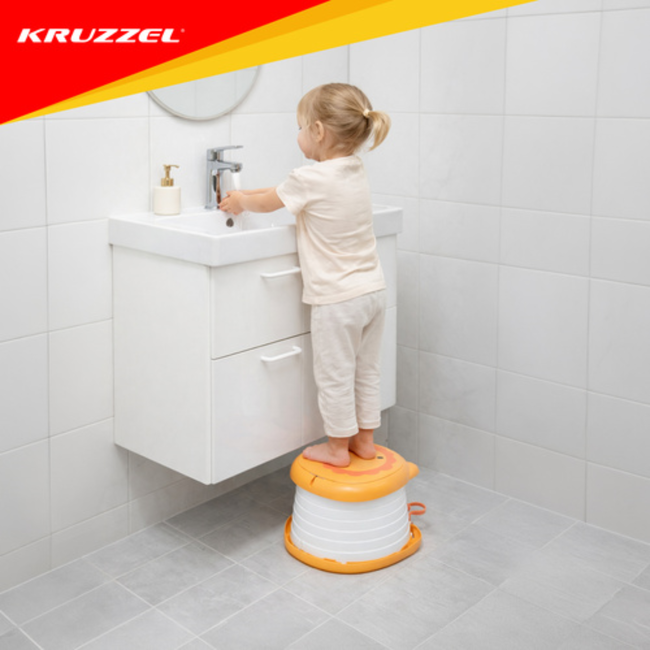 Kruzzel Draagbaar kinderpotje Leeuw opvouwbaar voor auto, camping en onderweg