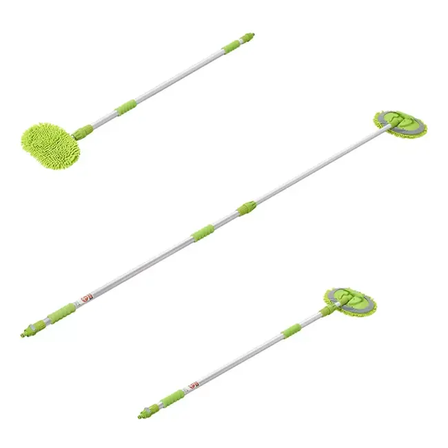 ProPlus Telescopische wasborstel met chenille - uitschuifbaar tot 2,50 meter - ideaal voor auto, caravan en tuin