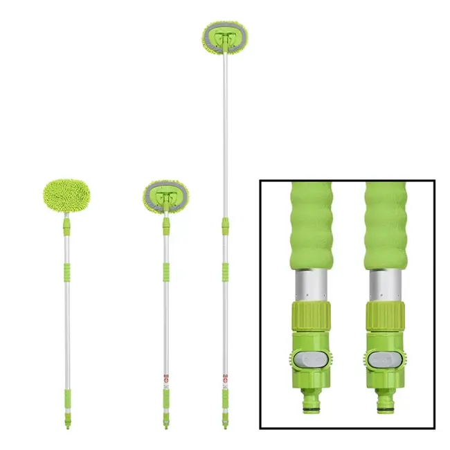 ProPlus Telescopische wasborstel met chenille - uitschuifbaar tot 2,50 meter - ideaal voor auto, caravan en tuin