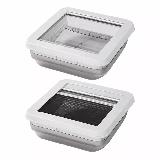 ProPlus Dakluik 400 x 400 mm – Transparant, Zonder Ventilatie & Met Insectenhor