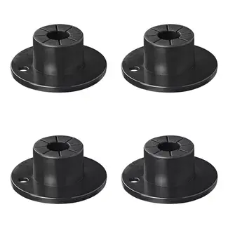 ProPlus Voetenset voor tafelpoten en opstapjes - Ø35 mm - 4 stuks - zwart kunststof
