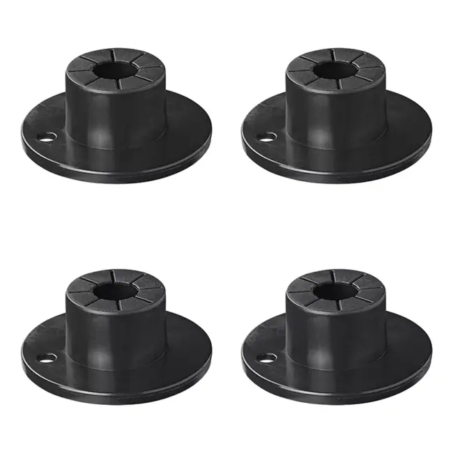 ProPlus Voetenset voor tafelpoten en opstapjes - Ø35 mm - 4 stuks - zwart kunststof