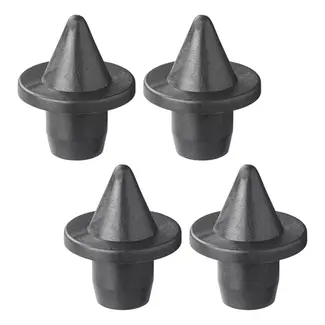 ProPlus Puntdoppen - Kunststof - Ø 25 mm - Zwart - Set van 4