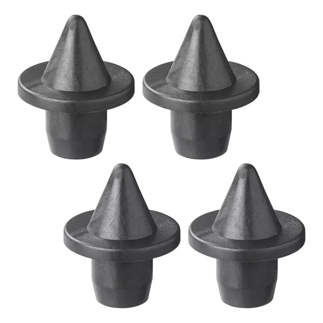 ProPlus Puntdoppen - Kunststof - Ø 25 mm - Zwart - Set van 4