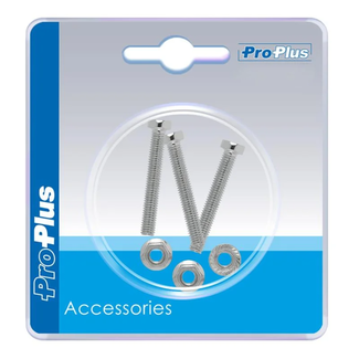 ProPlus Schroevenset voor stekkerdoos - 6-delig - M8 x 34 mm - hoogwaardig materiaal