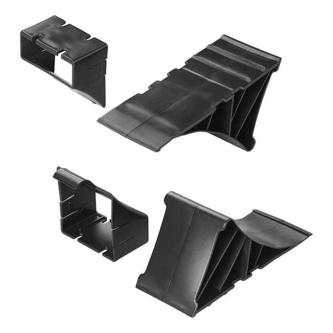 ProPlus Wielkeg met houder - kunststof - 220 x 100 x 90 mm - zwart