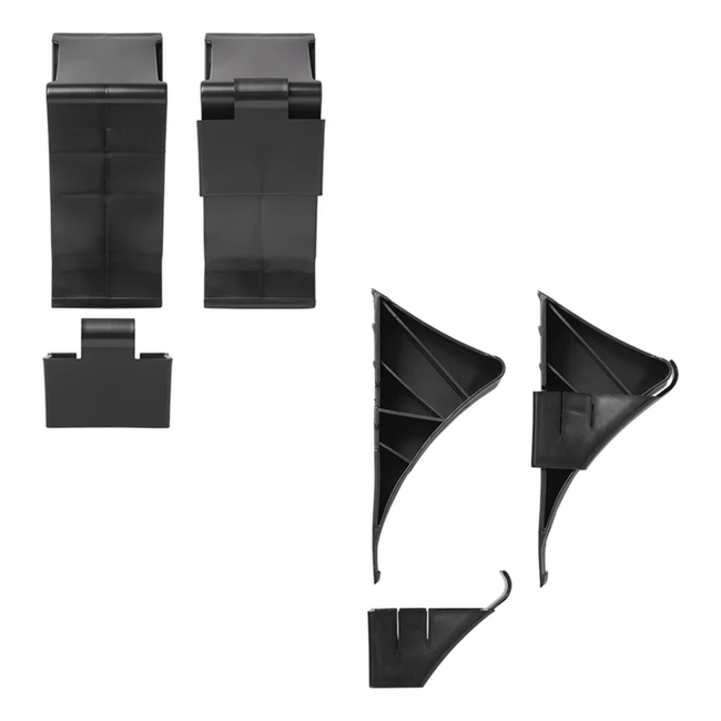 ProPlus Wielkeg met houder - kunststof - 220 x 100 x 90 mm - zwart