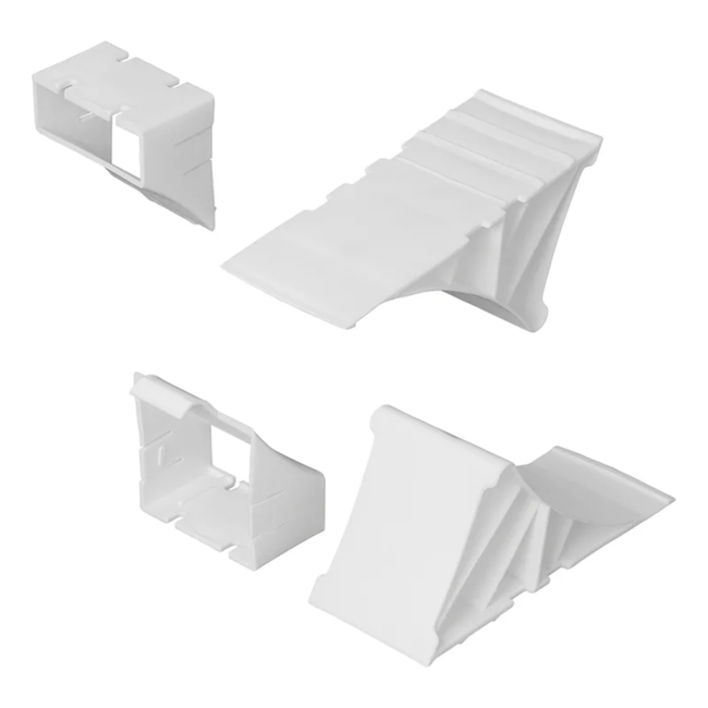 ProPlus Wielkeg met houder - kunststof - 220 x 100 x 90 mm - wit