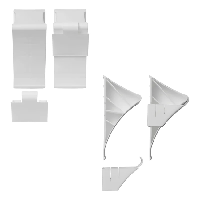 ProPlus Wielkeg met houder - kunststof - 220 x 100 x 90 mm - wit