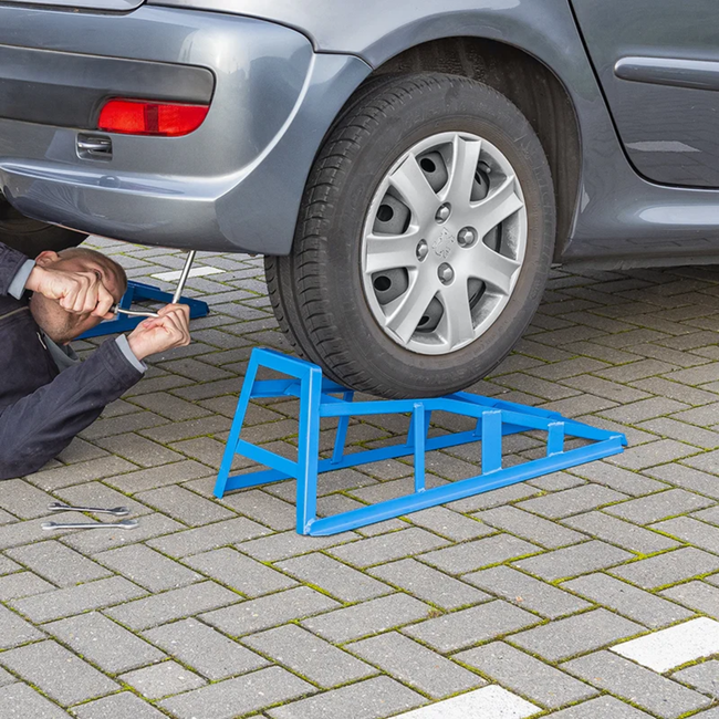 ProPlus Stalen oprijbrug - 1250 kg capaciteit - extra breed oploopvlak - 27,5 cm hoogte