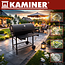 Kaminer Houtskoolbarbecue met deksel, thermometer, 108 x 67 x 96 cm voor tuin en terras