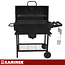 Kaminer Houtskoolbarbecue met deksel, thermometer, 108 x 67 x 96 cm voor tuin en terras