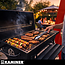 Kaminer Houtskoolbarbecue met deksel, thermometer, 108 x 67 x 96 cm voor tuin en terras