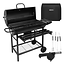Kaminer Houtskoolbarbecue met deksel, thermometer, 108 x 67 x 96 cm voor tuin en terras