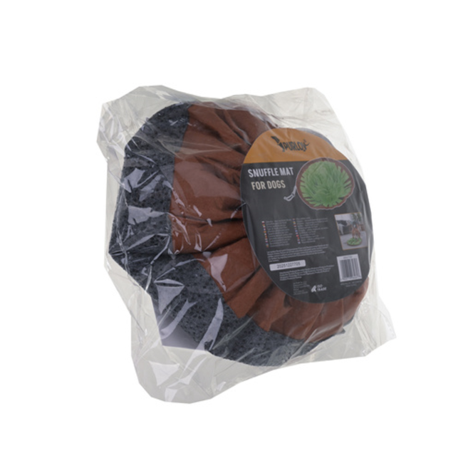 Purlov Grote snuffelmat voor honden en katten met antislip en verstelbaar trekkoord 48 x 48 cm