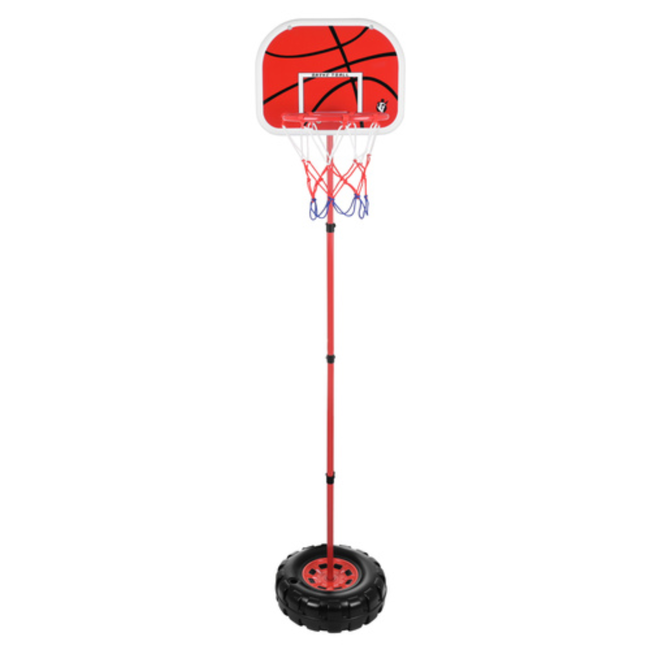 Kruzzel Vrijstaande basketbalset voor kinderen 170 cm met basketbalbord, ring, net, bal en pomp