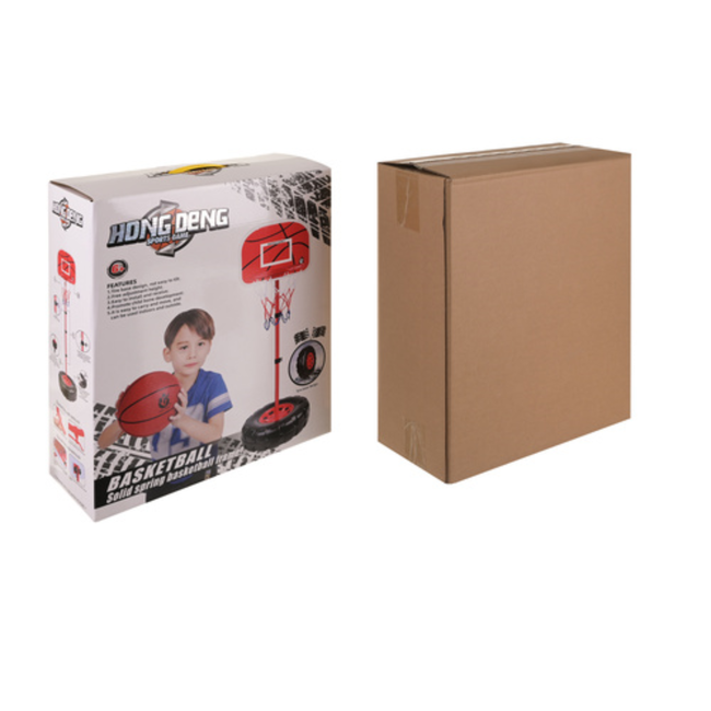 Kruzzel Vrijstaande basketbalset voor kinderen 170 cm met basketbalbord, ring, net, bal en pomp