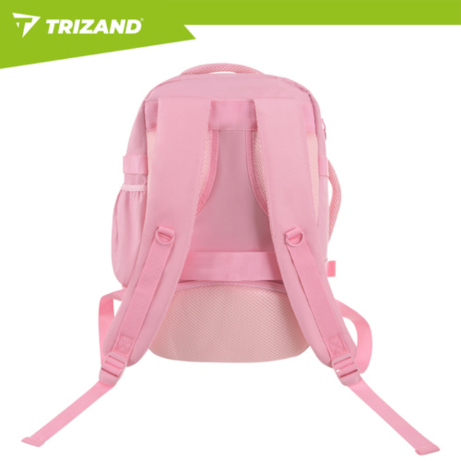 Trizand Roze 2-in-1 handbagage rugzak 40 x 25 x 20 cm met 7 vakken en anti-diefstalvak